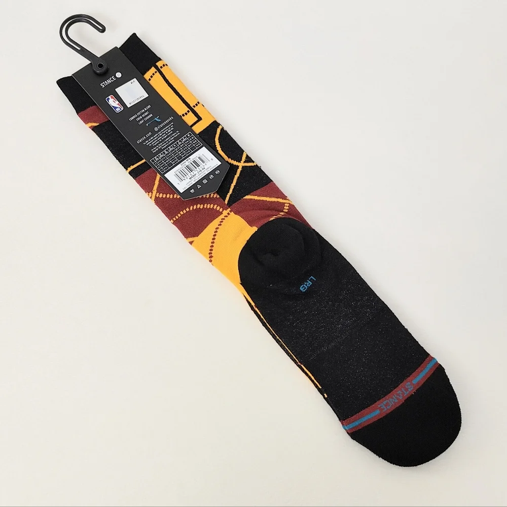 NEW! Stance Zone Miami Crew Socks Men's Large 9-13 Basketball Long Socks Casual